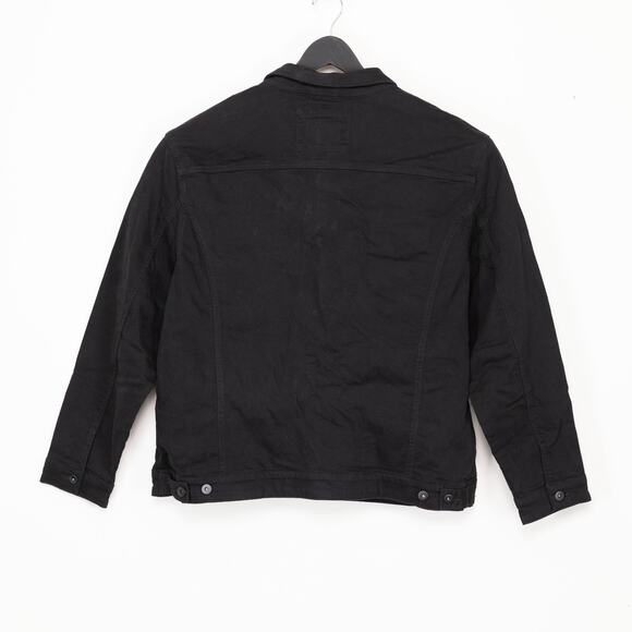 Johnny Bigg Aston Knit Denim Jacket Black Size 3XL - Picture 3 of 7